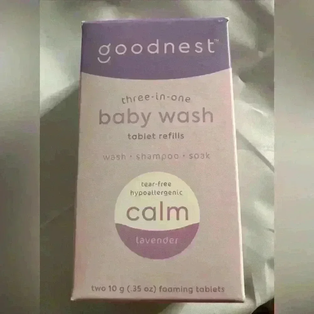Goodnest Wash Shampoo and Soak Tablet Refills Tear Free Hypoallergenic Lavender